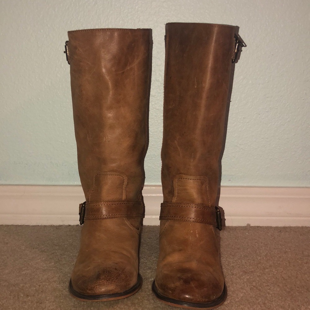 GIANNI BINI LEATHER BOOTS